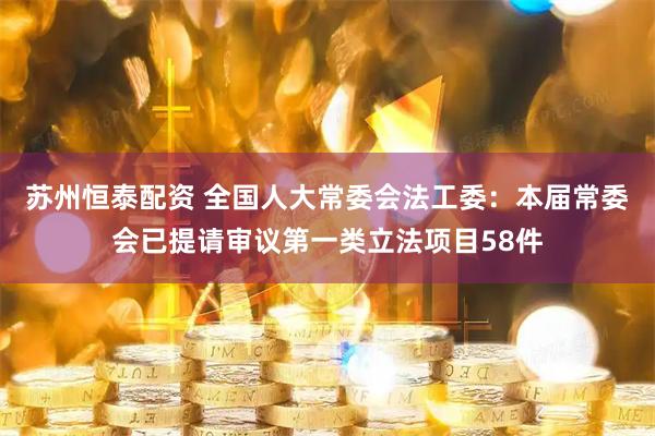 苏州恒泰配资 全国人大常委会法工委：本届常委会已提请审议第一类立法项目58件